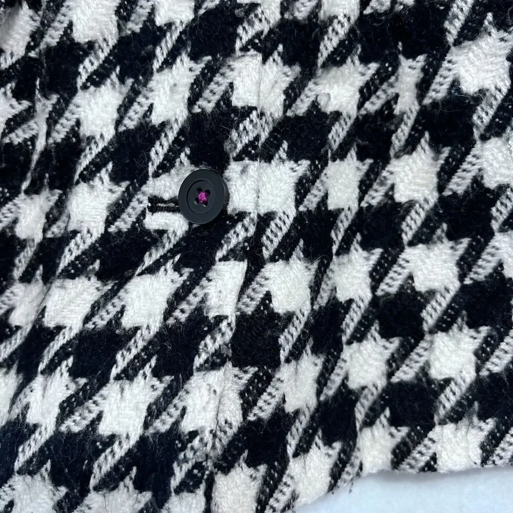 Cherokee Houndstooth Black & White Little Girl Jacket Coat Size 2T